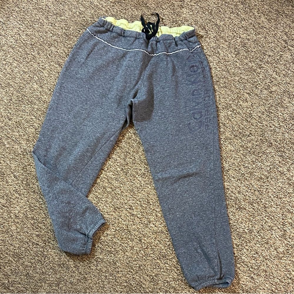 Calvin Klein Performance Women’s Charcoal Joggers With Yellow Waistband
